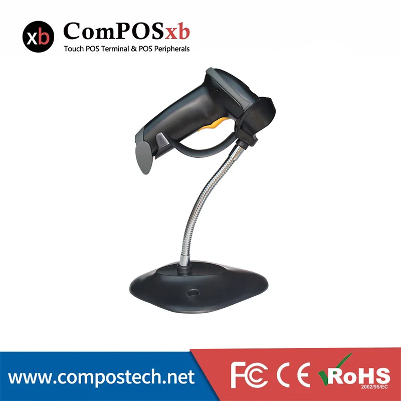 Compos низкая цена OEM лазерный сканер штрих кода дешевый порт USB 1D кабельный