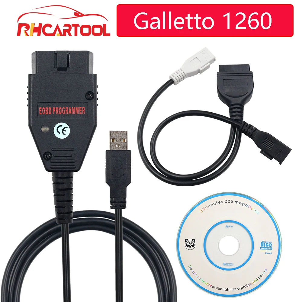 Диагностический интерфейс OBD2 Galleto 1260 EOBD2 диагностический Galletto Интерфейс с