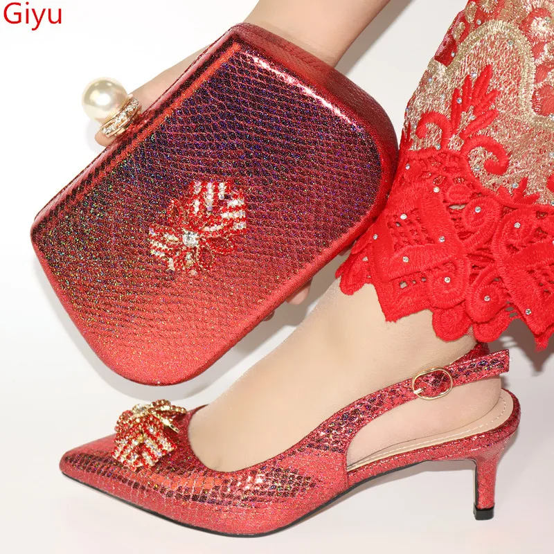 Doershow/красивая Итальянская обувь с сумочкой в комплекте итальянский дизайн