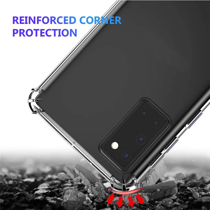 Чехол из ТПУ с четырьмя углами для Samsung S20 6 2 дюйма защитный чехол телефона