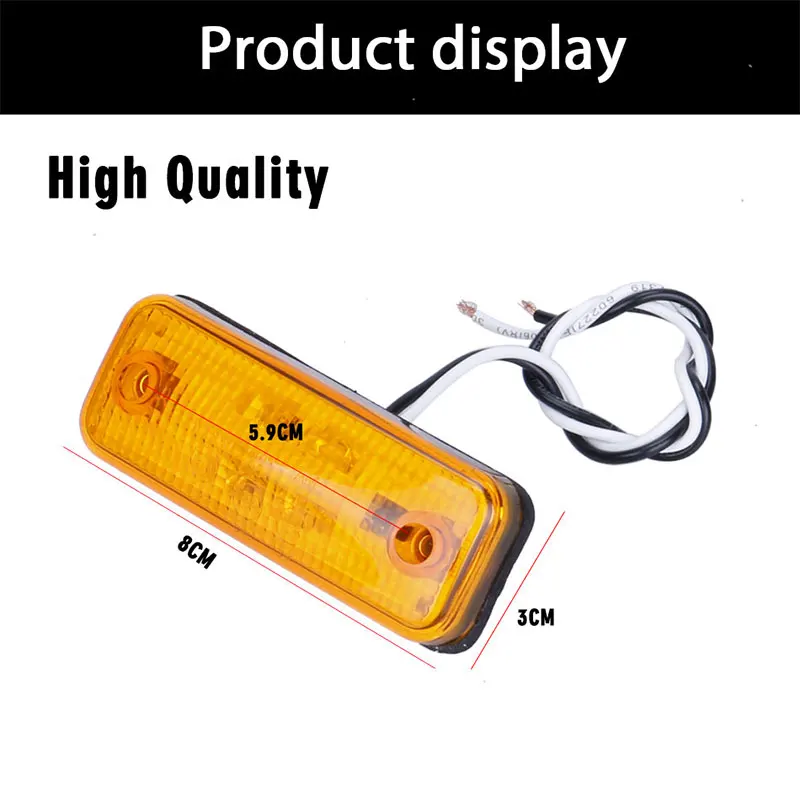 1 шт. 4 светодиодный боковой маркер световой индикатор лампы для автобуса