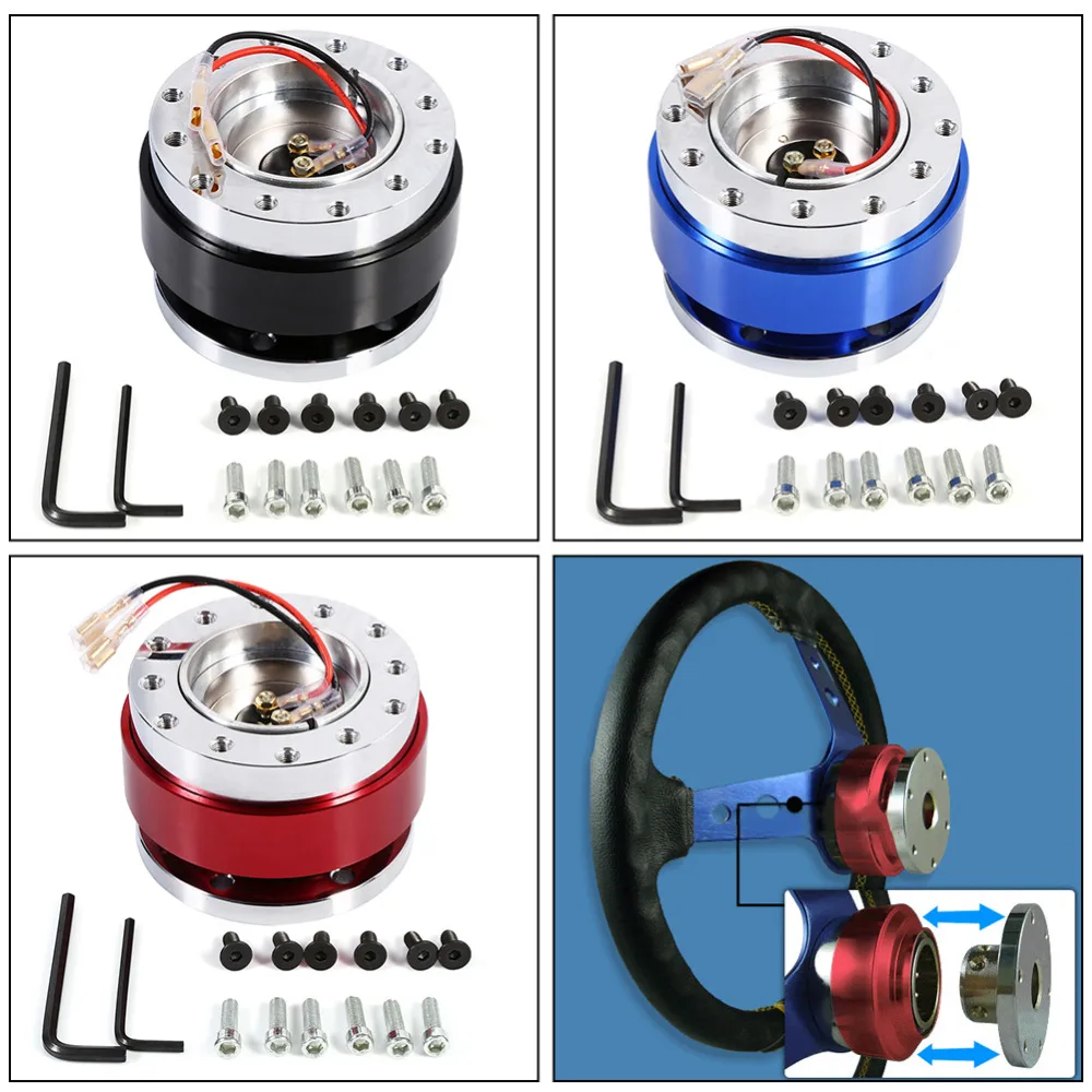 Универсальный 6 отверстие болт шарик гоночное рулевое колесо быстросъемная