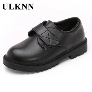 ULKNN 2021 новые детские кожаные свадебные туфли для мальчиков, детские школьные представления, черные повседневные детские мокасины