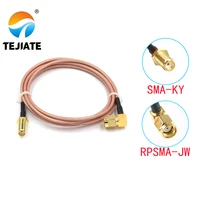 1pcs tejiate sma adapter cable rpsma jw to sma ky 8 90cm 1m 1 5m 2m length connector rg316 wire