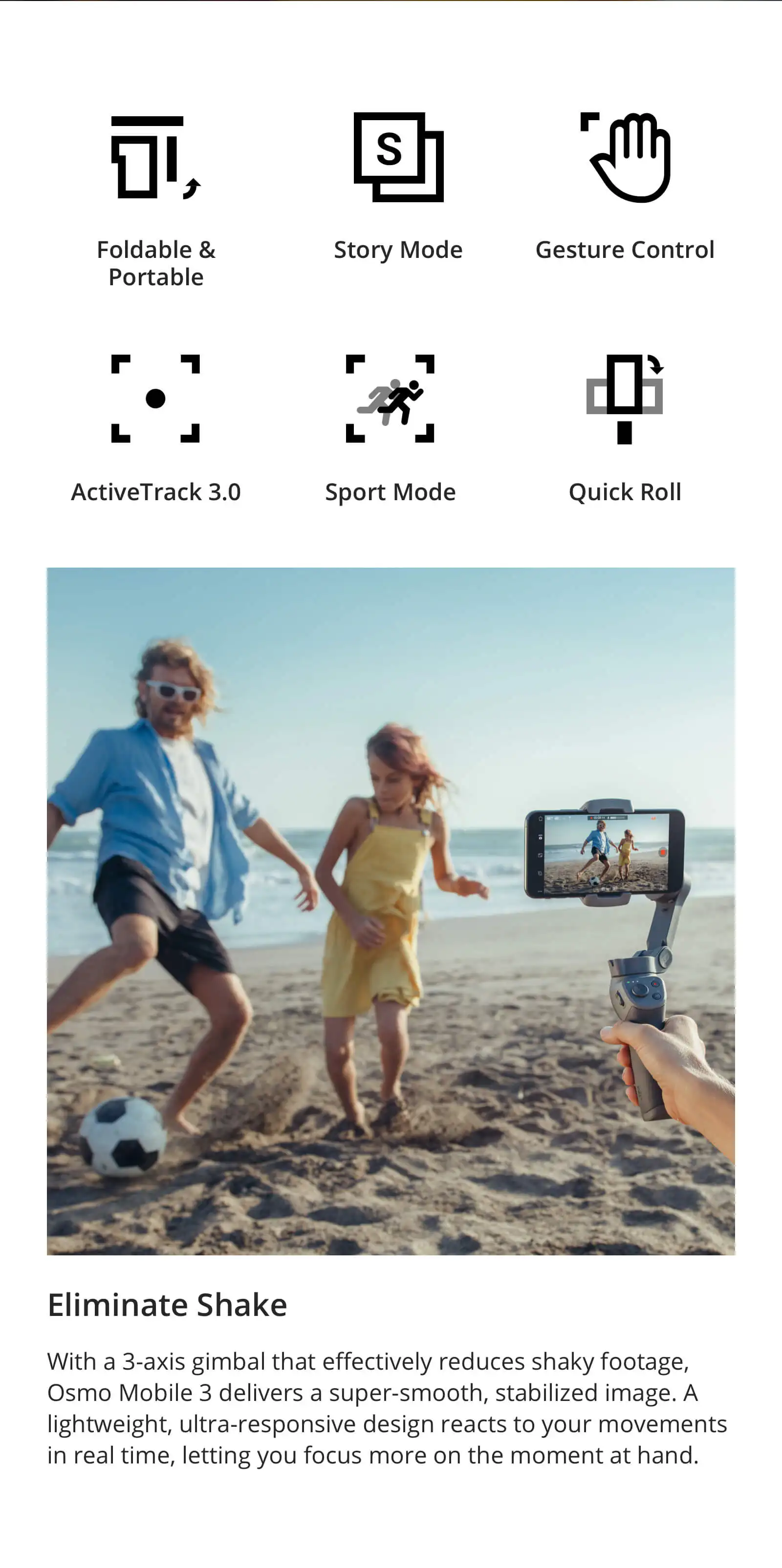 Складной 3-осевой стабилизатор DJI Osmo Mobile 3 ручной подвес для смартфона Gopro экшн-камера для телефона 8 для телефона 11