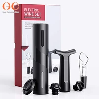 electric wine bottle opener rechargeable automatic corkscrew gift set powered cork remover kit includes foil cutter