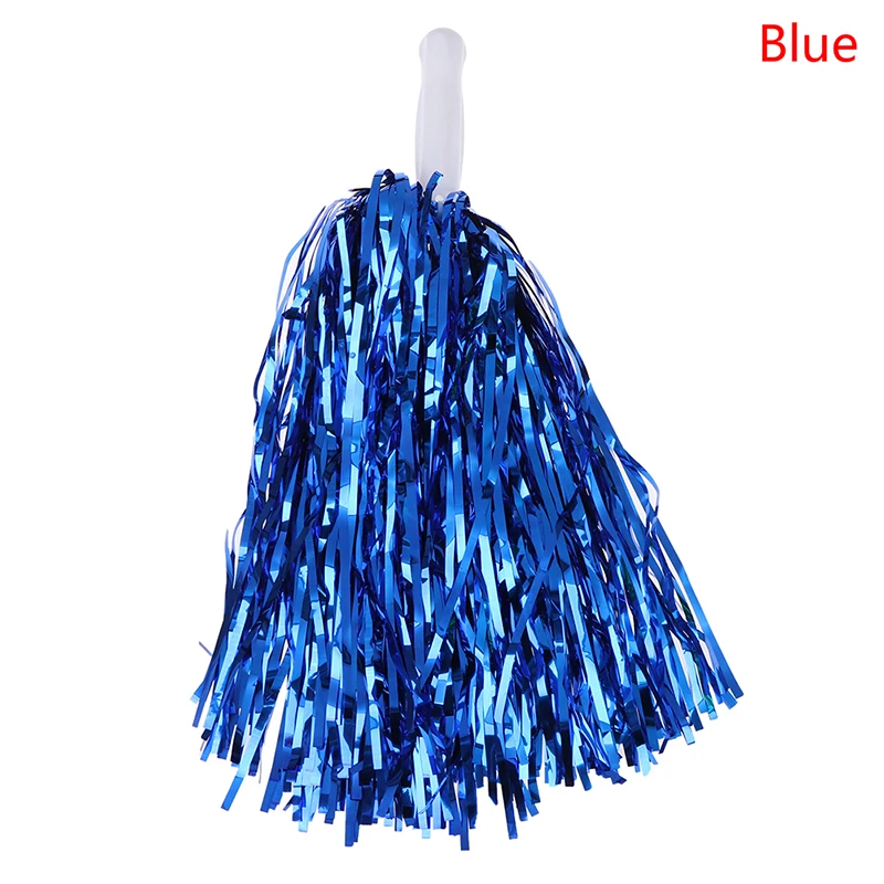 Blue 1 шт., цветочный мяч для футбола, баскетбола, матча, помпон для детей, подходит для занятий танцами, для соревнований Чирлидинг, помпоны - Цвет: Blue