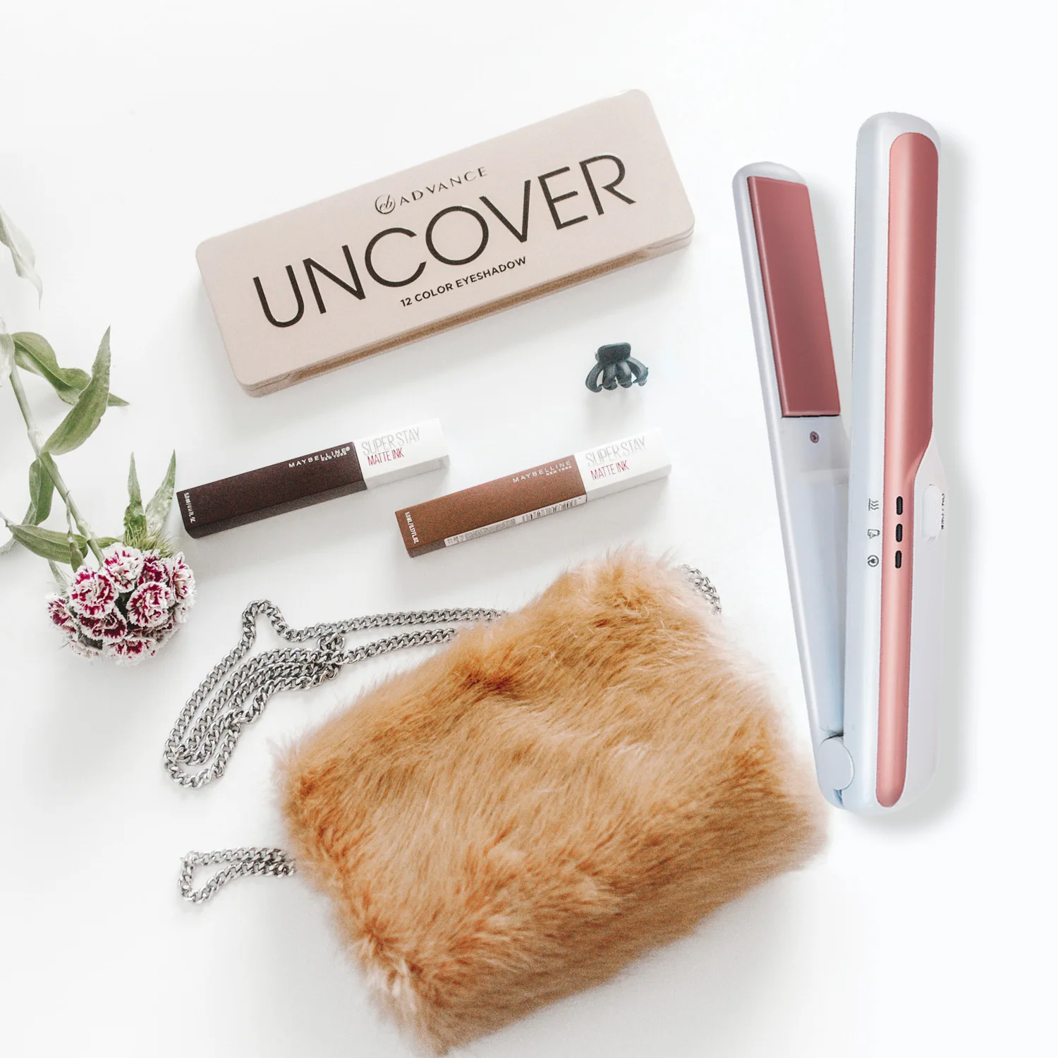 

2021 New USB Charging Wireless Portable Dual-use Hair Straightening Curly Comb Small Splint Mini Straightener Curling Splint