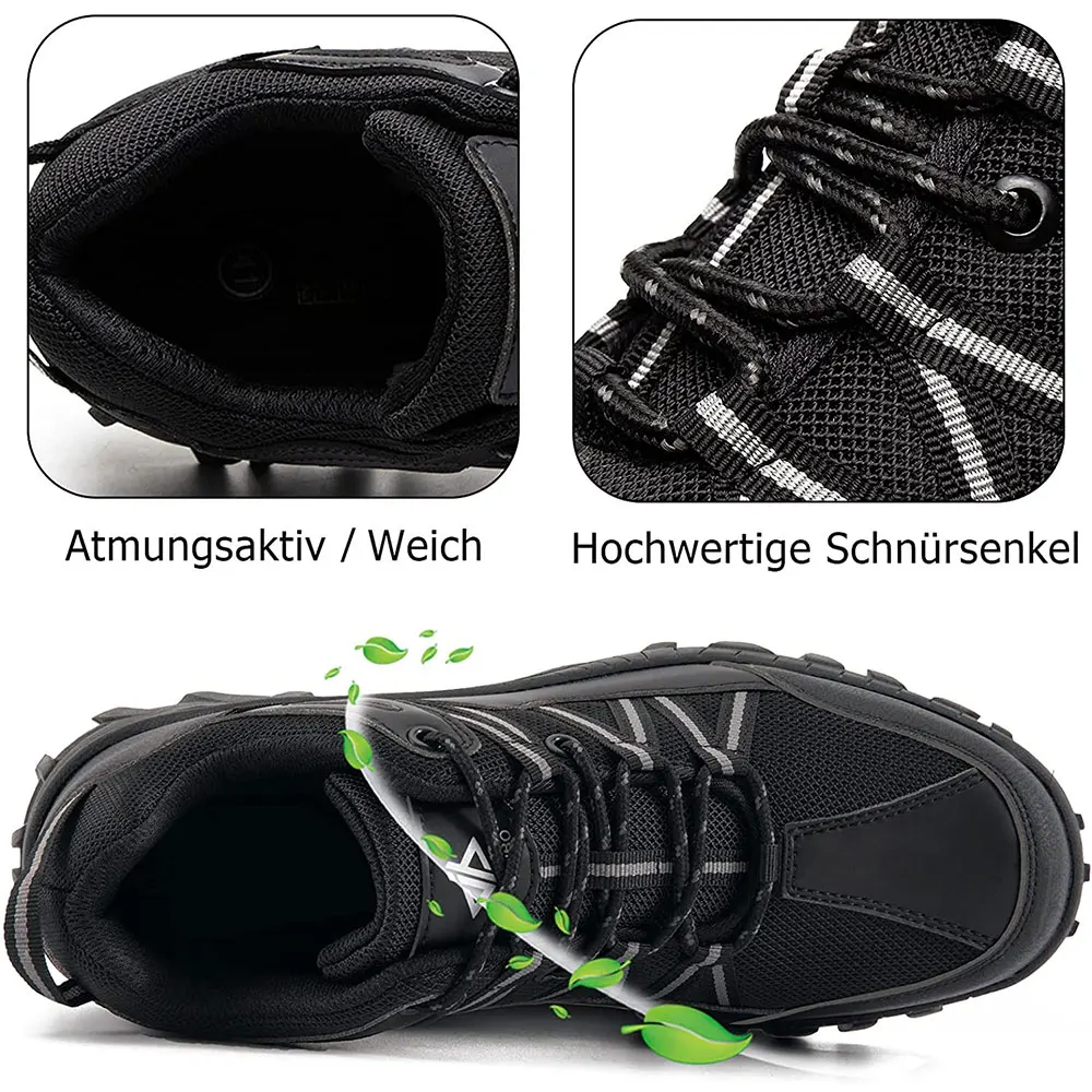 JACKSHIBO Hiking Shoes For Men Women New Mesh Breathable Mountain Climbing Trekking Boots Outdoor Sports Sneakers Summer 37-48