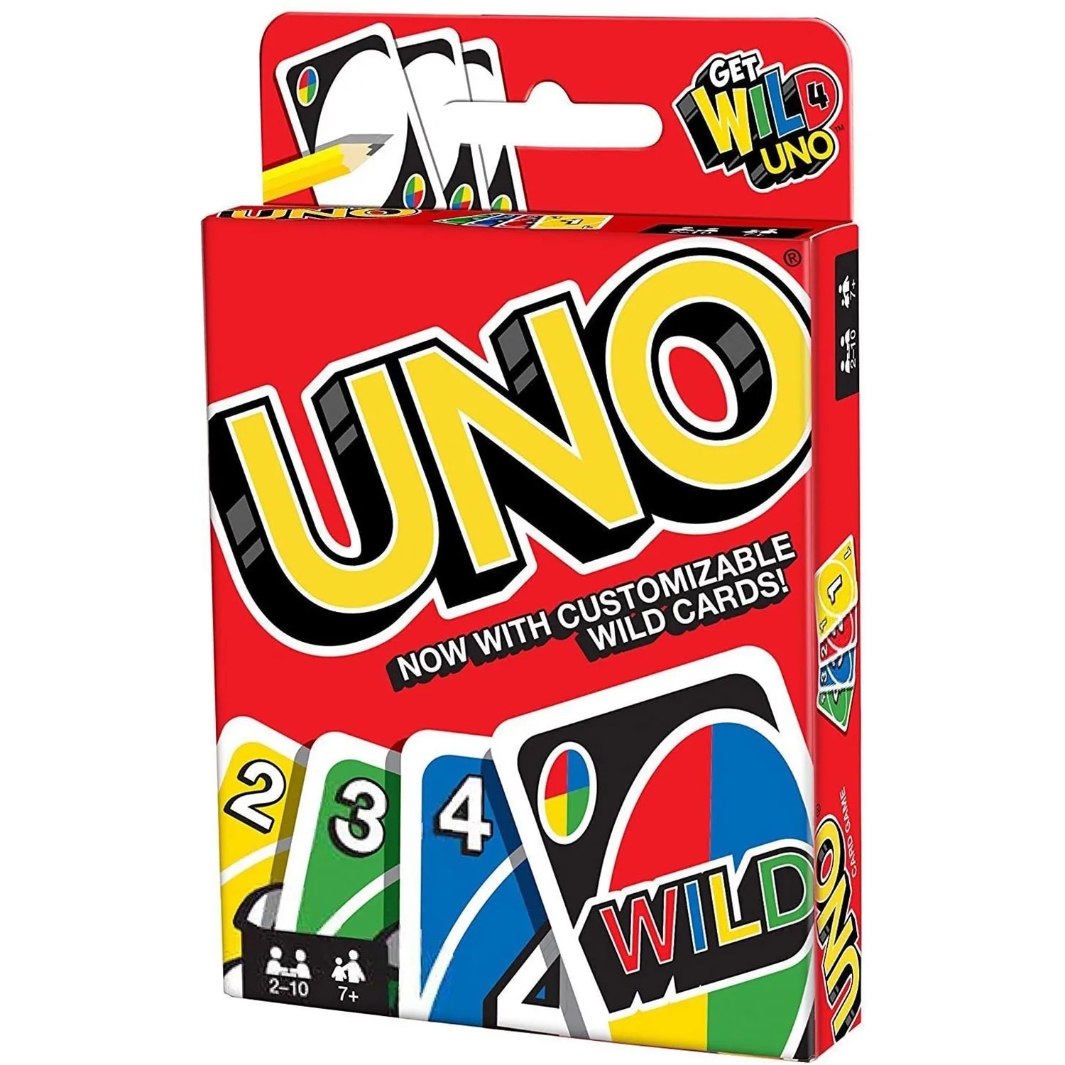 Дикая игра для карт UNO Mattel оригинальная семейная Веселая игрушка покера