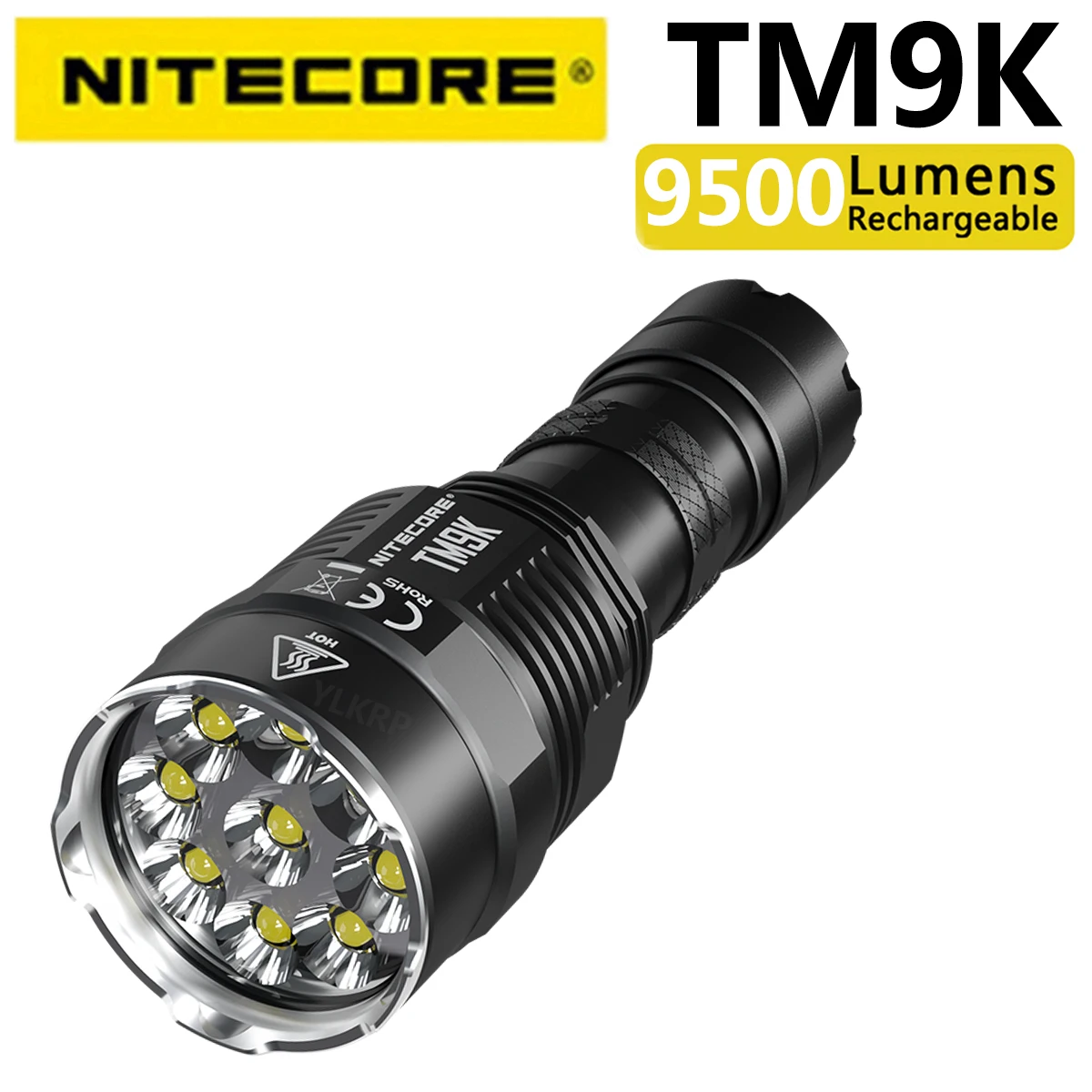 NITECORE TM9K 9000 люмен супер яркий поисковый фонарик 21700 Батарея в комплекте USB