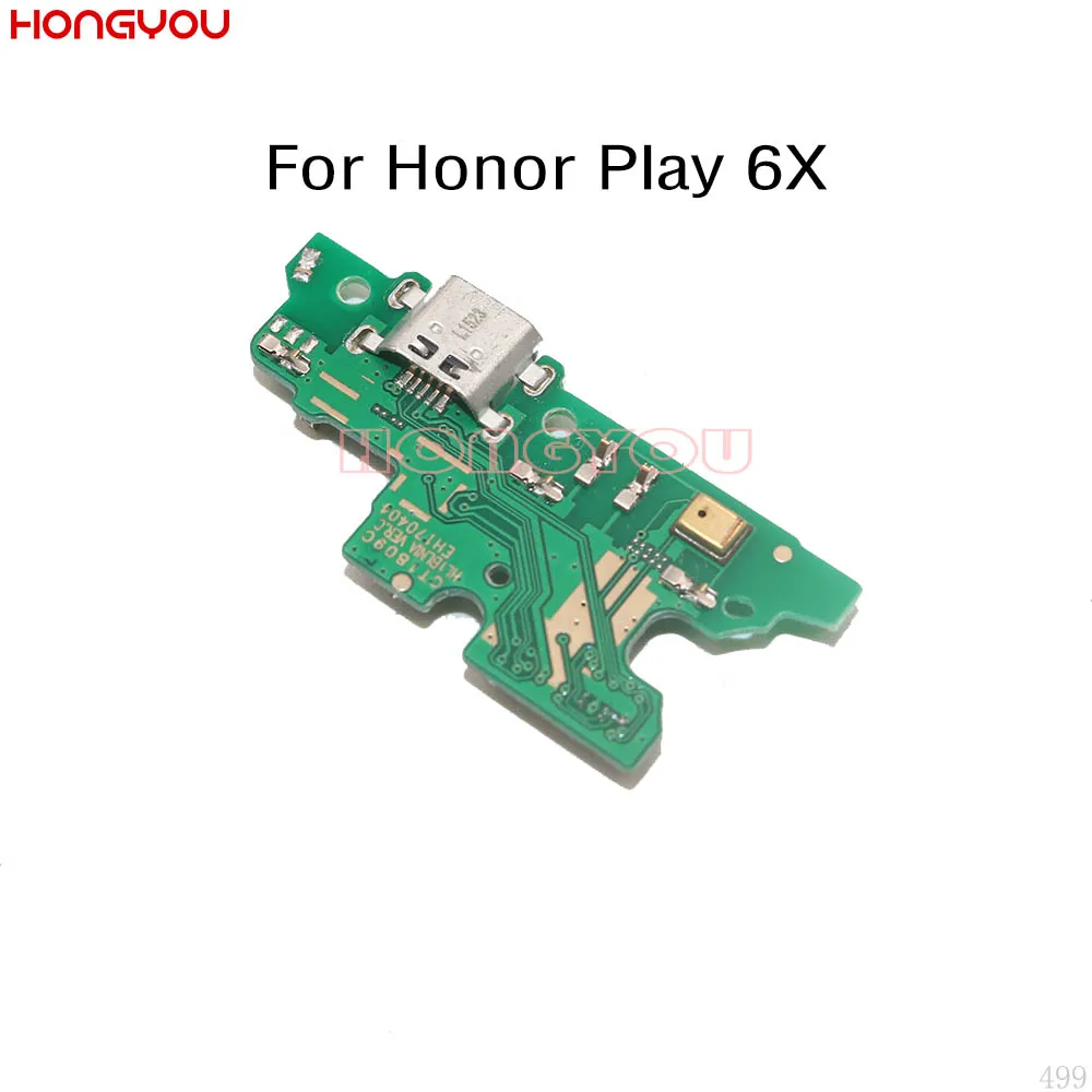 10 шт./лот для Huawei Honor Play 6X BLN-AL10 USB зарядная док-плата зарядный штекер гнездо разъем