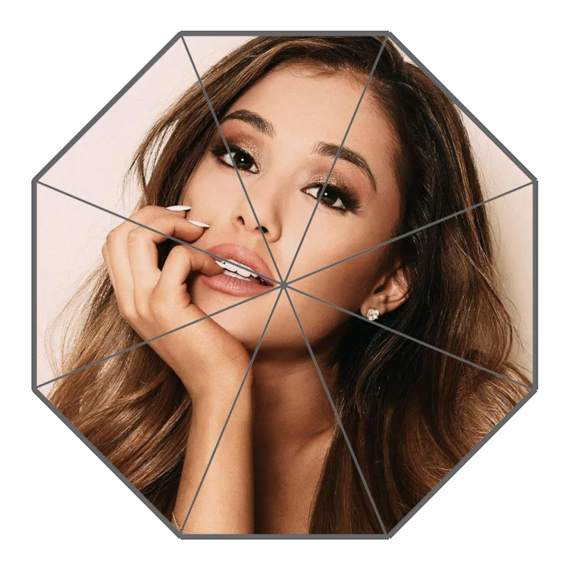 20 P# Ariana Grande Зонт с принтом на заказ складной зонт от солнца и дождя для путешествий неавтоматический декоративный зонт высокого качества - Цвет: 20