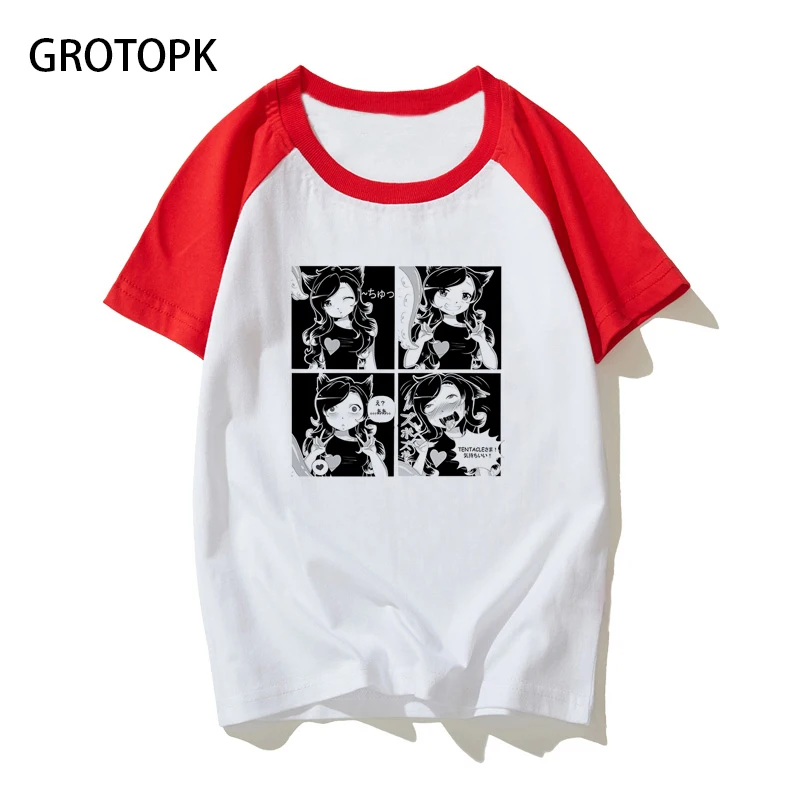 

Men's Tshirt Funny Japan Anime Ahegao Premium Printed Harajuku Unisex Short Sleeve T Shirt Men Women Streetwear T-Shirt