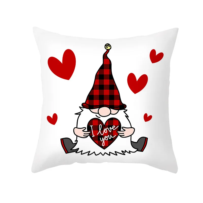 

Valentine's Day Series Hugging Pillow Cover Sofa Pillow Cushion Cover Bedroom Living Room Hugging Pillow Case Wholesale