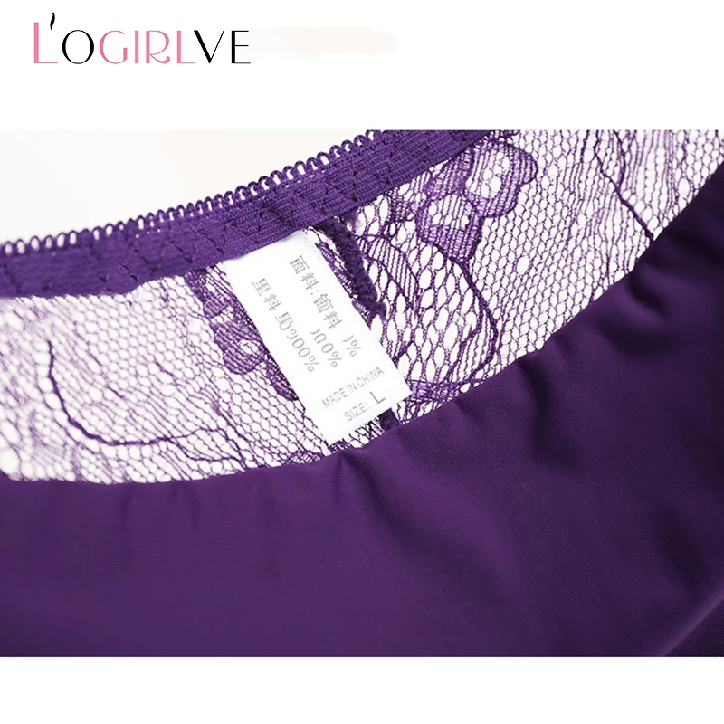 

Logirlve 3PCS Seamless Women Breathable Briefs Ladies Transparent Low Rise Underwear Ultra Thin Ladies Underwear Multi-color