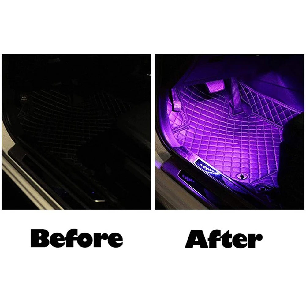 

Sound Control Car Starry Sky LED Light Strip Multi-Color Car Interior Lights Under Dash Lighting Waterproof Kit SAL99