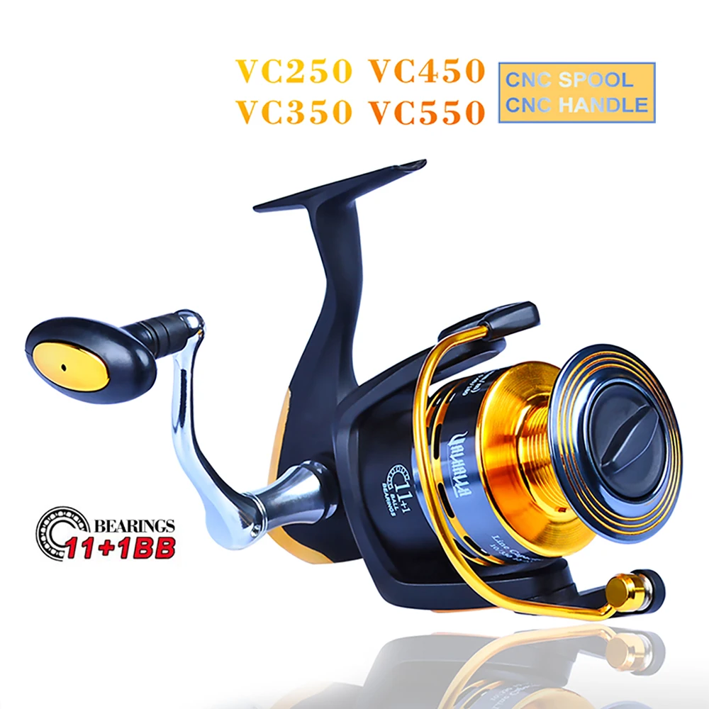 Рыболовная катушка для спиннинга с большой катушкой 13 кг максимальная тяга 11 + 1BB