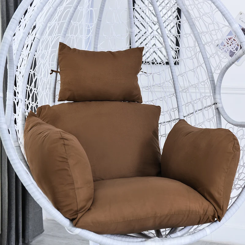 

Newly Hanging Basket Chair Cushion Swing Seat Removable Thicken Egg Hammock Cradle Cushion Outdoor Back Cushion VA88