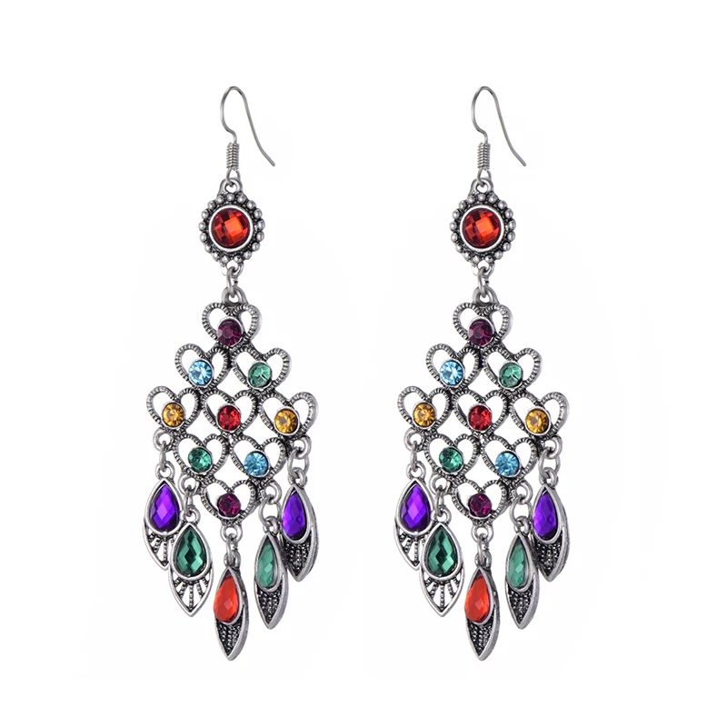 Женские этнические серьги-подвески винтажные геометрические серьги с