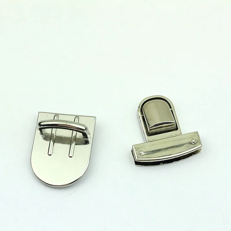 10Pcs 41x29mm Round Head Mortise Lock Clasp Bags Duck Tongue Buckle Luggage Hardware Screw Clip DIY Handbag Leather Accessories