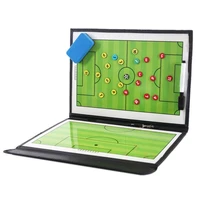 portable trainning assisitant equipments football soccer tactical board 2 5 fold leather useful teaching board