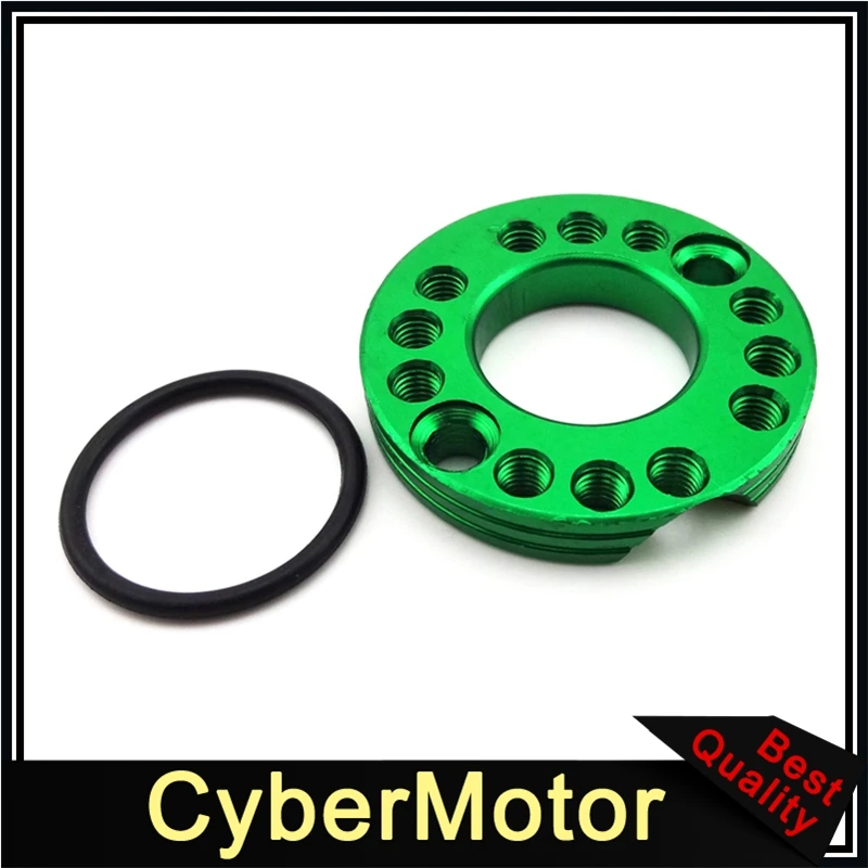 CNC Алюминий 28 мм КАРБЮРАТОР впускной регулятор Spinner пластина Adadpter для 110cc 125cc