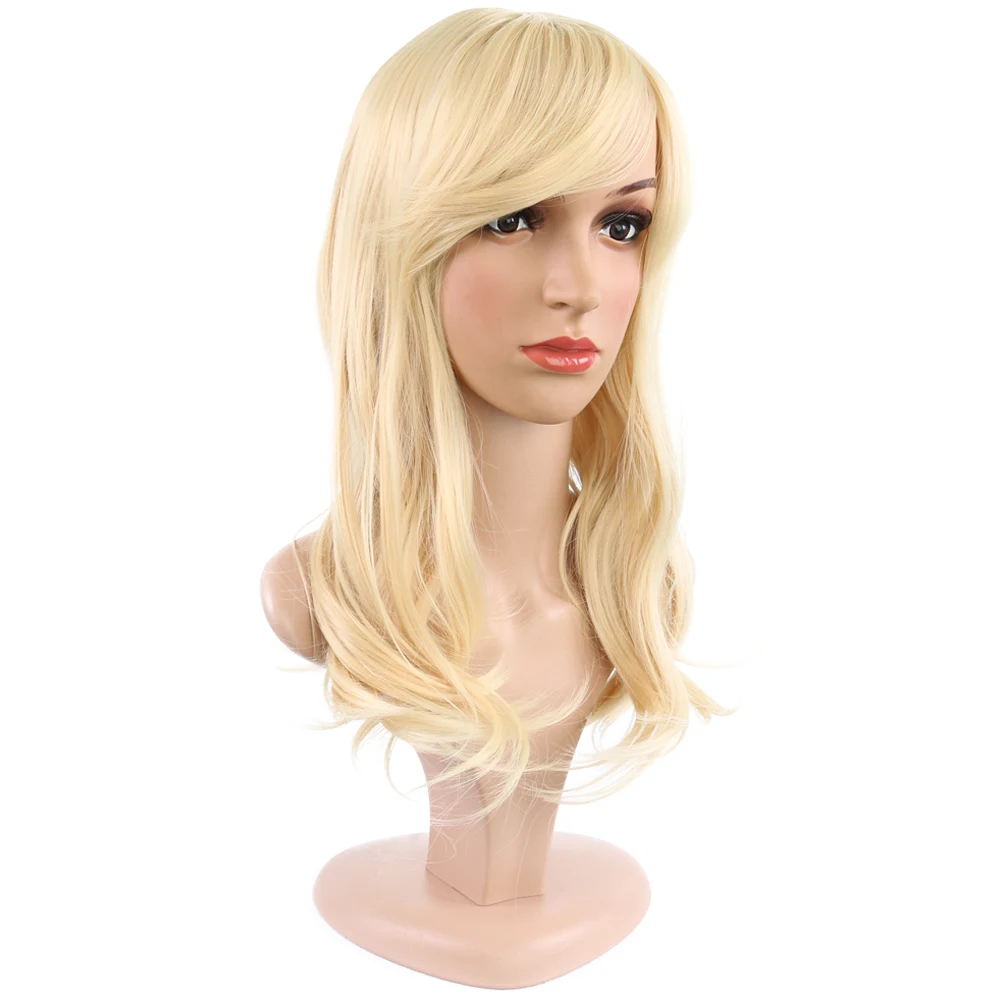 613 блонд волнистые парики для белых/черных женщин из термостойких синтетических