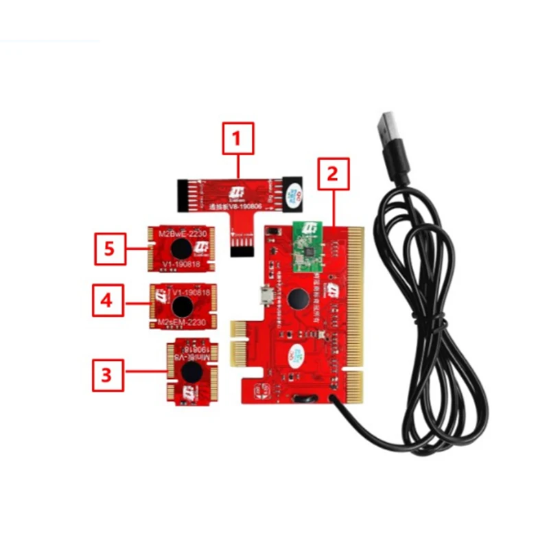 Настольный Ноутбук KQCPET6 V8 диагностическая смарт-карта Bluetooth тестер PCI / PCIE LPC MiniPCI-E