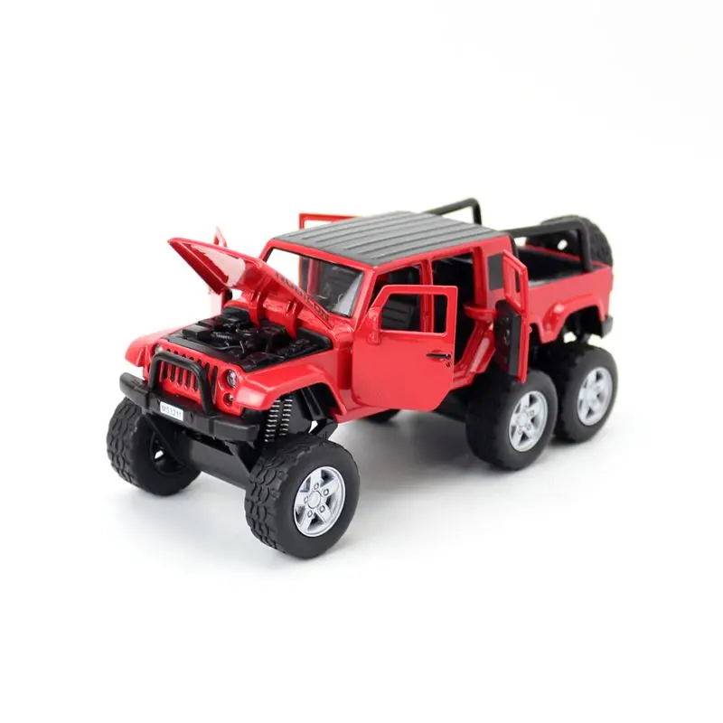 1:32 Масштаб литой металлические игрушки модели Jeep Wrangler модель мощного