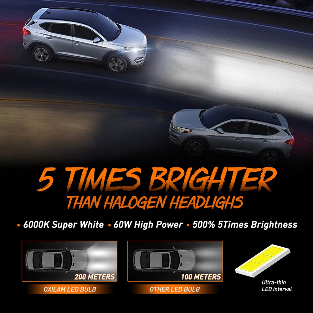 2 шт. Автомобильные светодиодные лампы H7 H4 H11 9005 для Toyota Yaris Celica Tacoma Camry Tundra Prius Sienna