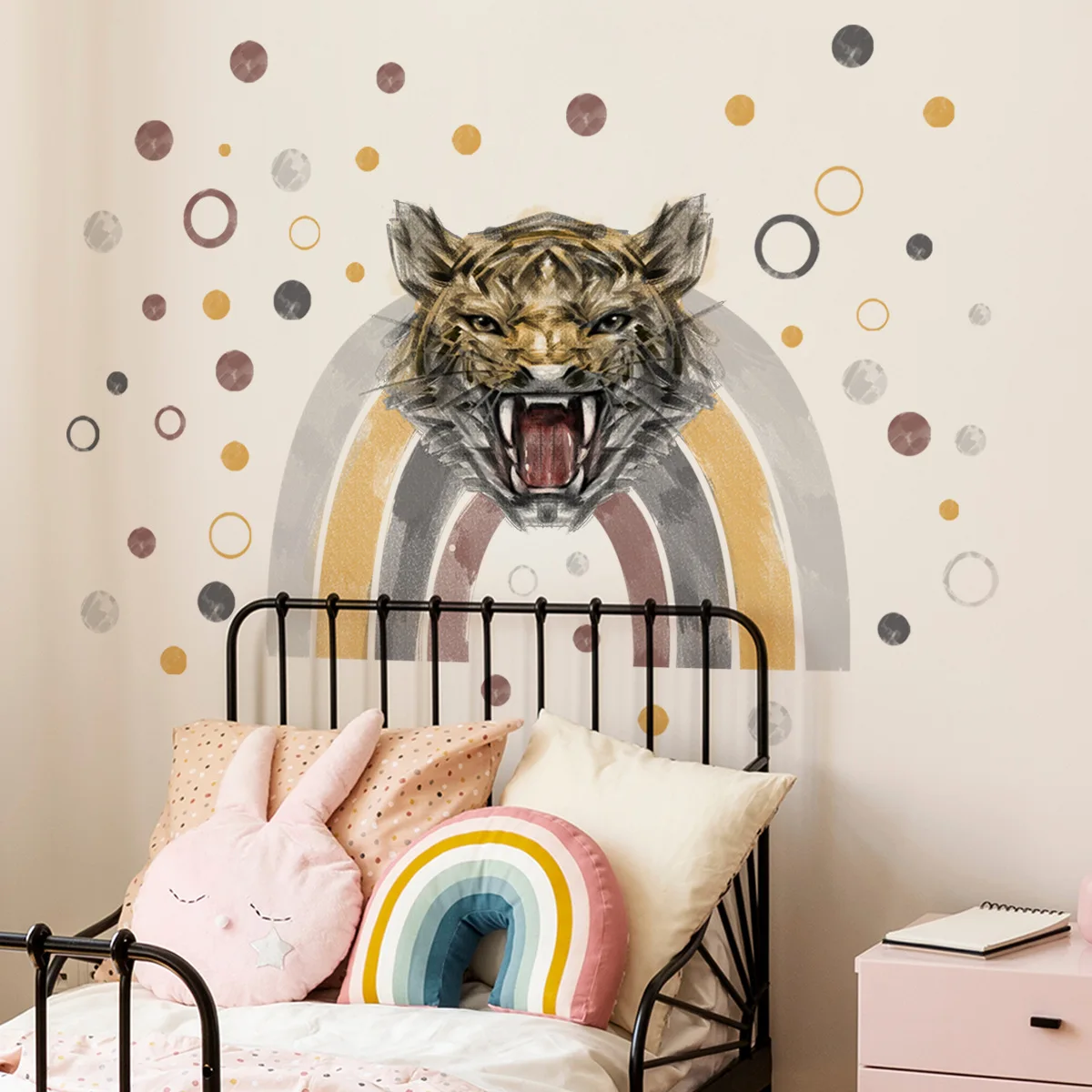 Креативная Радужная Настенная Наклейка для детской комнаты мальчиков девочек