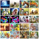 Набор для алмазной вышивки с изображением животных, тигра, кота, лисы