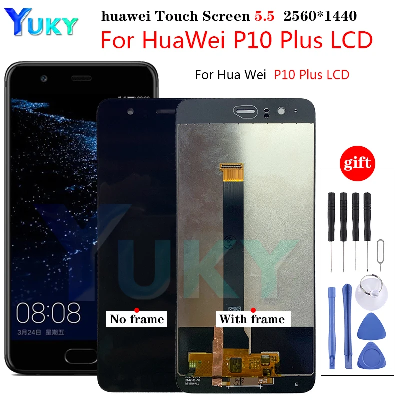 

ЖК-дисплей для Huawei P10 Plus, сенсорный экран, дигитайзер, сменный экран для Huawei P10Plus, ЖК-дисплей для VKY-L09 VKY-L29