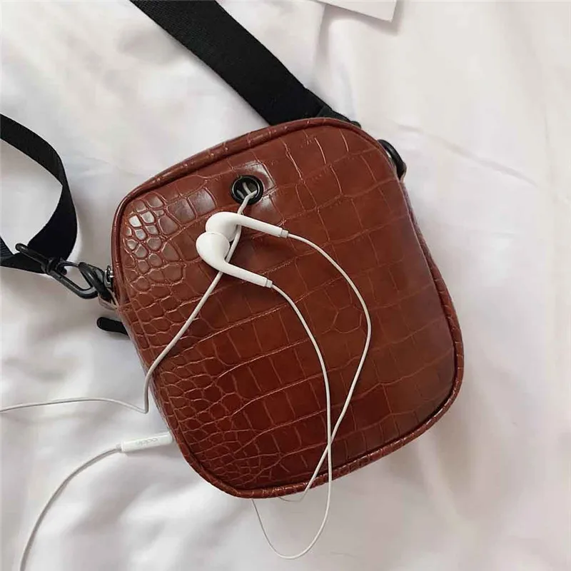 Модные кожаные сумки через плечо для женщин 2019 маленькая сумка мессенджер с