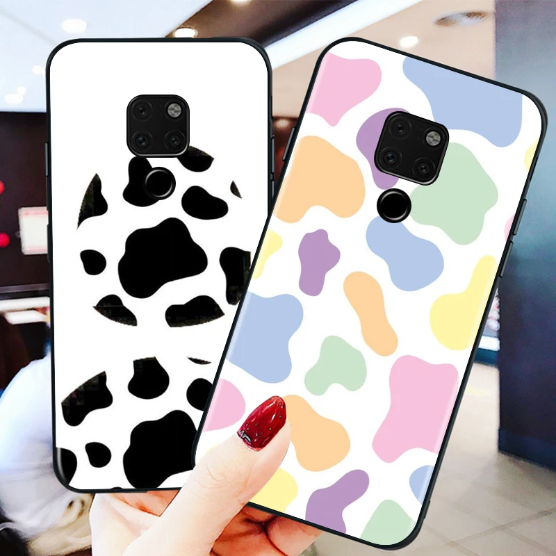 

Eye catching Milk stripe for huawei Mate 10 20 30 40 Lite Pro X Lite RS Plus TPU Black Phone Case