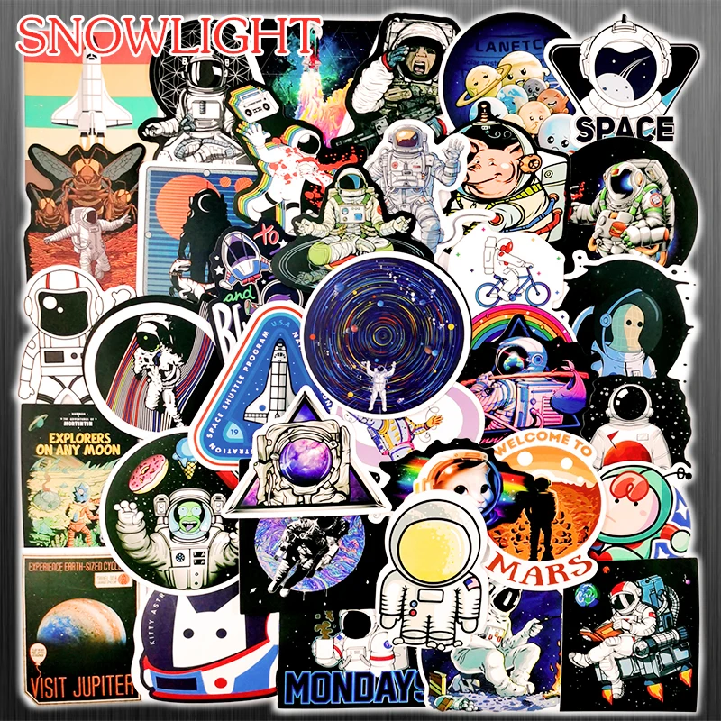 10/50 pcs/pack UFO ET Outer Space Cartoon Graffiti Stickers For Motorcycle Snowboard Luggage Scrapbook Laptop Skateboard Toy