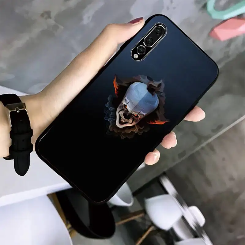 

Movie The Clown Phone Case For Huawei Mate10 20Lite 20X Mate20 30 40 Pro Nova3 4 4E 3i Nova5 5ipro Black Soft TPU Case