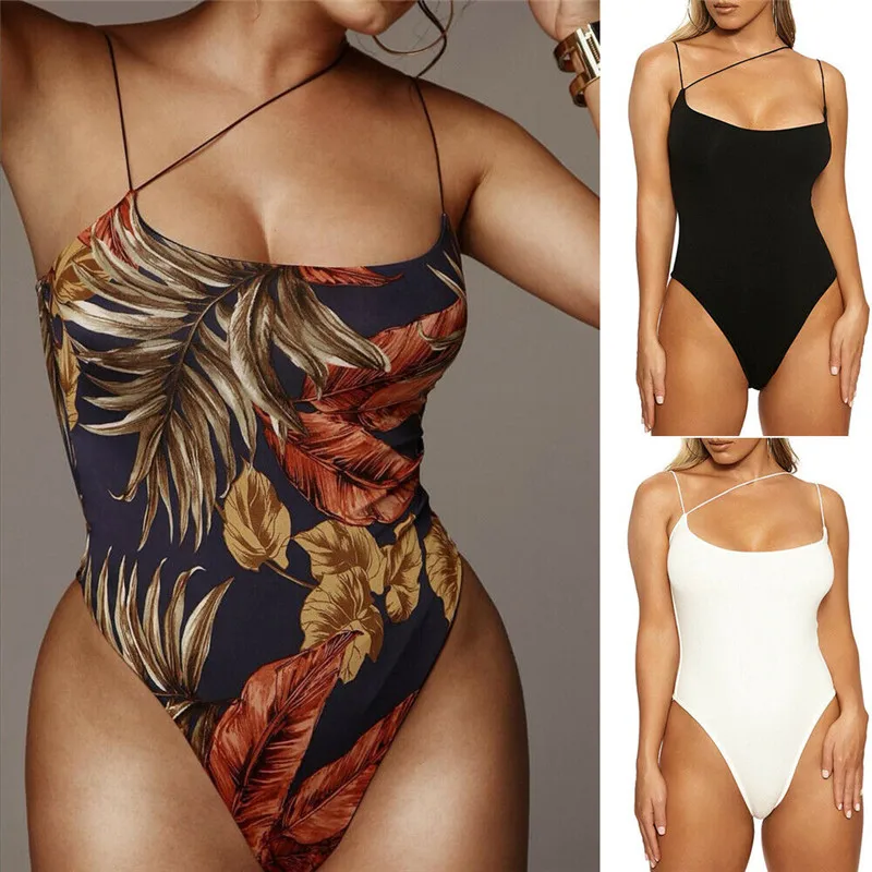 2020 бразильское сексуальное бикини на одно плечо женское Монокини купальник с