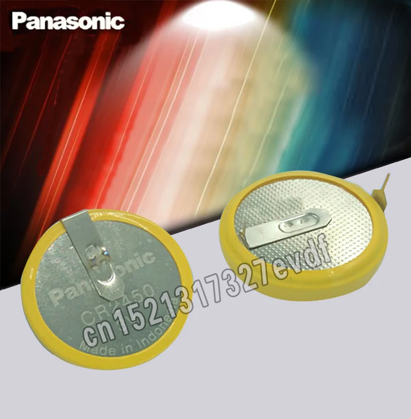 

4PCS/LOT Original Panasonic CR2450 with pins 3V coin cell 2450 lithium battery