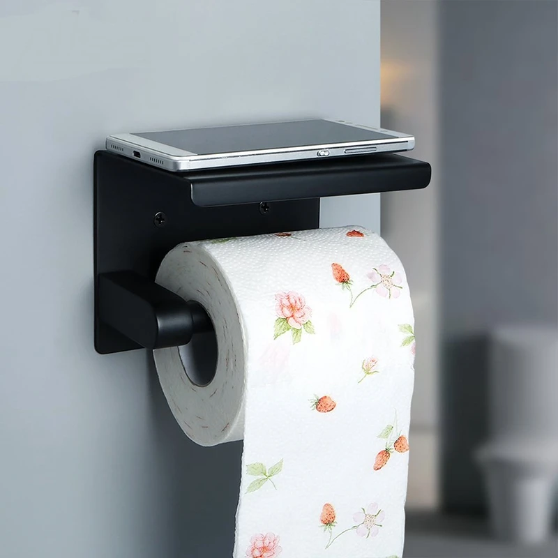 

304 Stainless Steel Wall Mounted Tissue Holder Paper Towel Holder Bathroom Toilet Roll Holder
