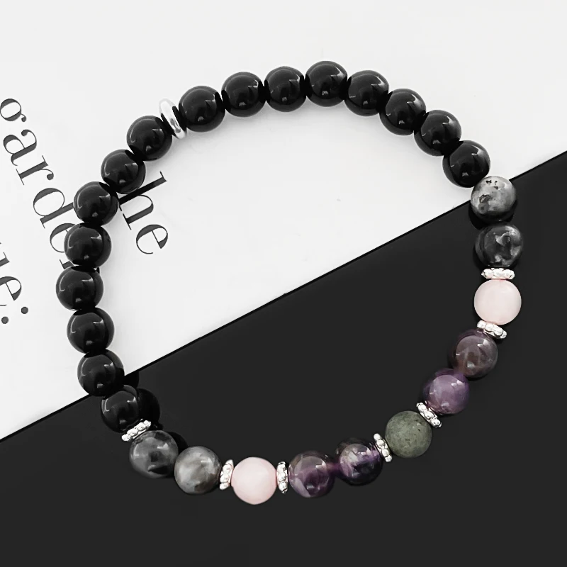 

Boho Wrap Bracelet Natural Stone Bracelets for Women Bangle 6mm Couples Charm Bracelet Jewelry Accessories Party Holiday Gift