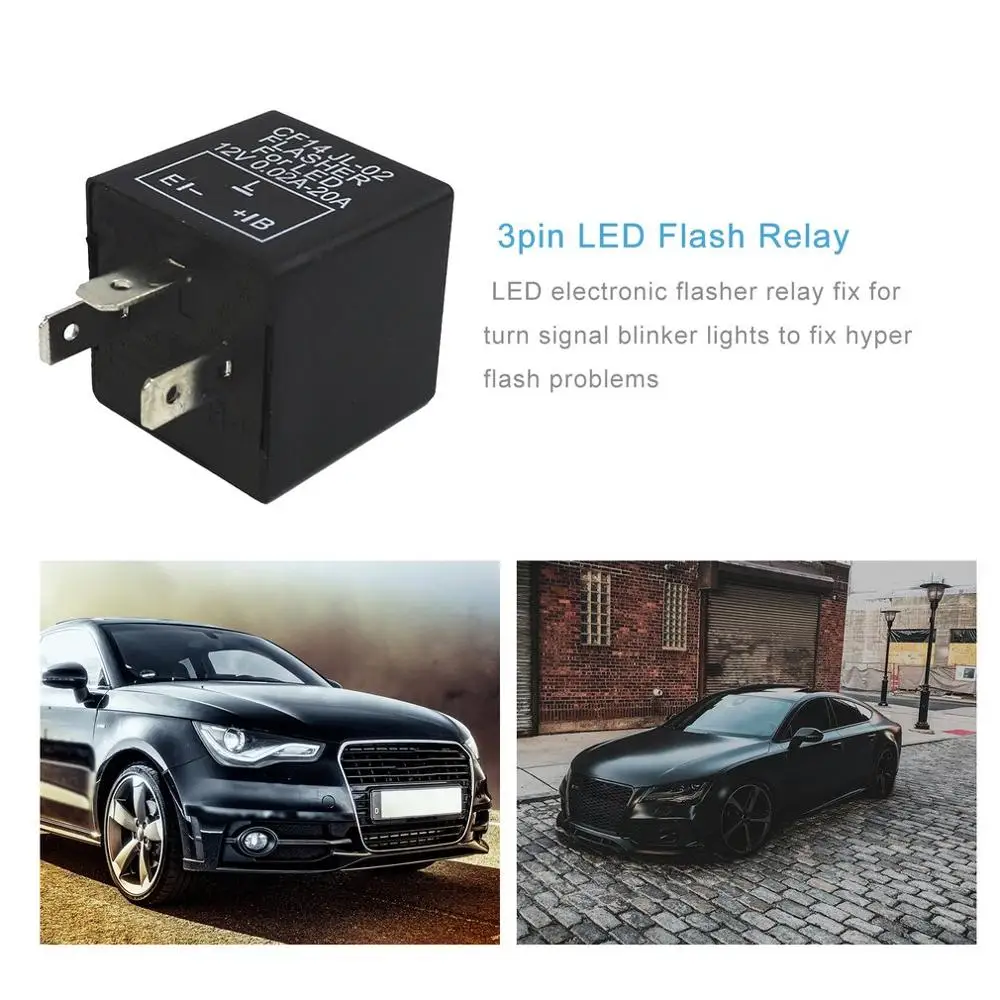 High Quality 3 Pin LED Electronic Flasher Relay Automotive Flash Car CF14 | Автомобили и мотоциклы