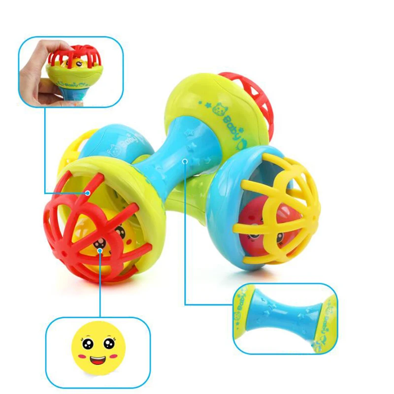 

Baby Rattles Toy Car Hand Bell Baby Toys 0-12 Months Soft Plastic Baby Teether Grasping Ball Baby Mobile Educational Toddler Toy