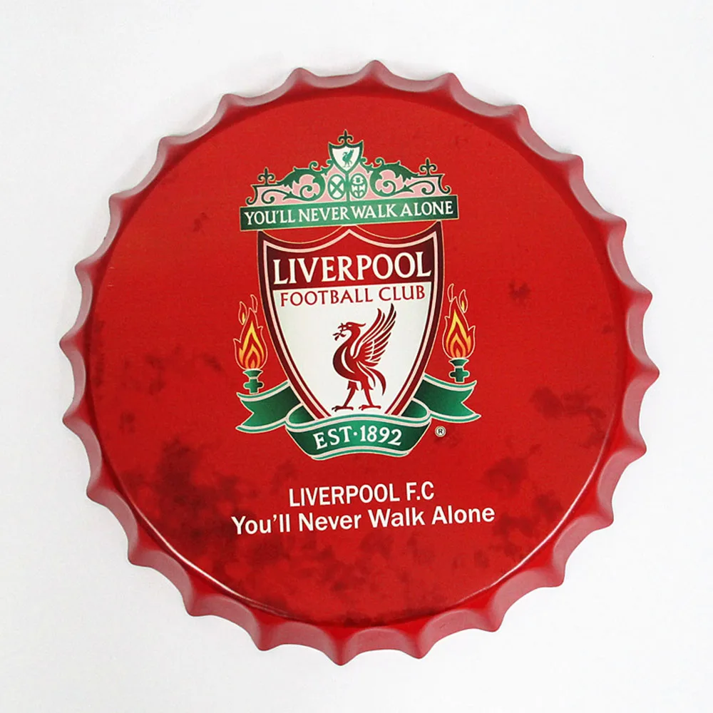 FJ0521 35cm Vintage Bottle Cap Metal Tin Signs Pub Bar Retro Wall Decor Metal Plate Home Decor Plaques Art Poster - Цвет: FJ0521