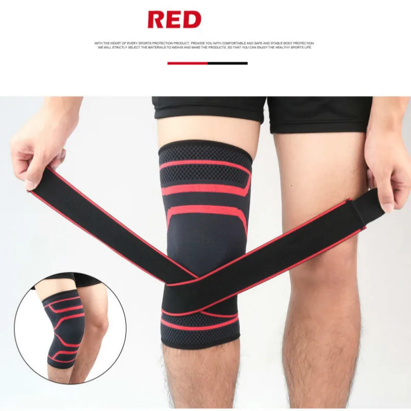 1 шт. двойное использование под давлением Поддержка колена для спорта Эластичная