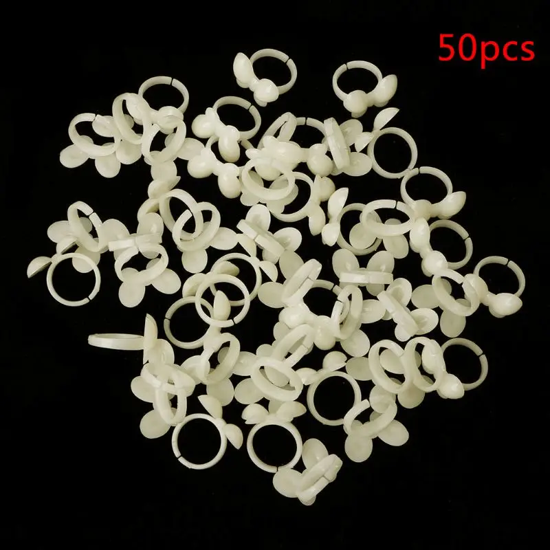 50 шт. кольца для ногтей в форме бабочки маникюра искусственных искусств|Стразы и