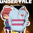 Косплей Undertale модные толстовки фриск Санс узор 3D печать куртка Толстовка Хэллоуин Косплей Костюм