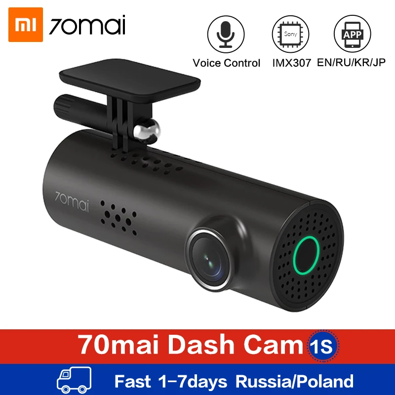 Xiaomi 70mai Автомобильный видеорегистратор Камера с голосовым управлением 1080P HD Dash Cam Wifi ночное видение 130 широкоугольная Автомобильная камера видео рекордер g-сенсор