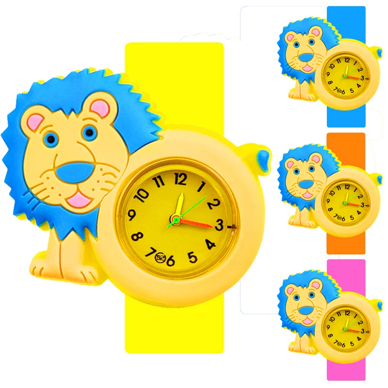Часы Детские кварцевые с силиконовым ремешком подарок на день рождения лес